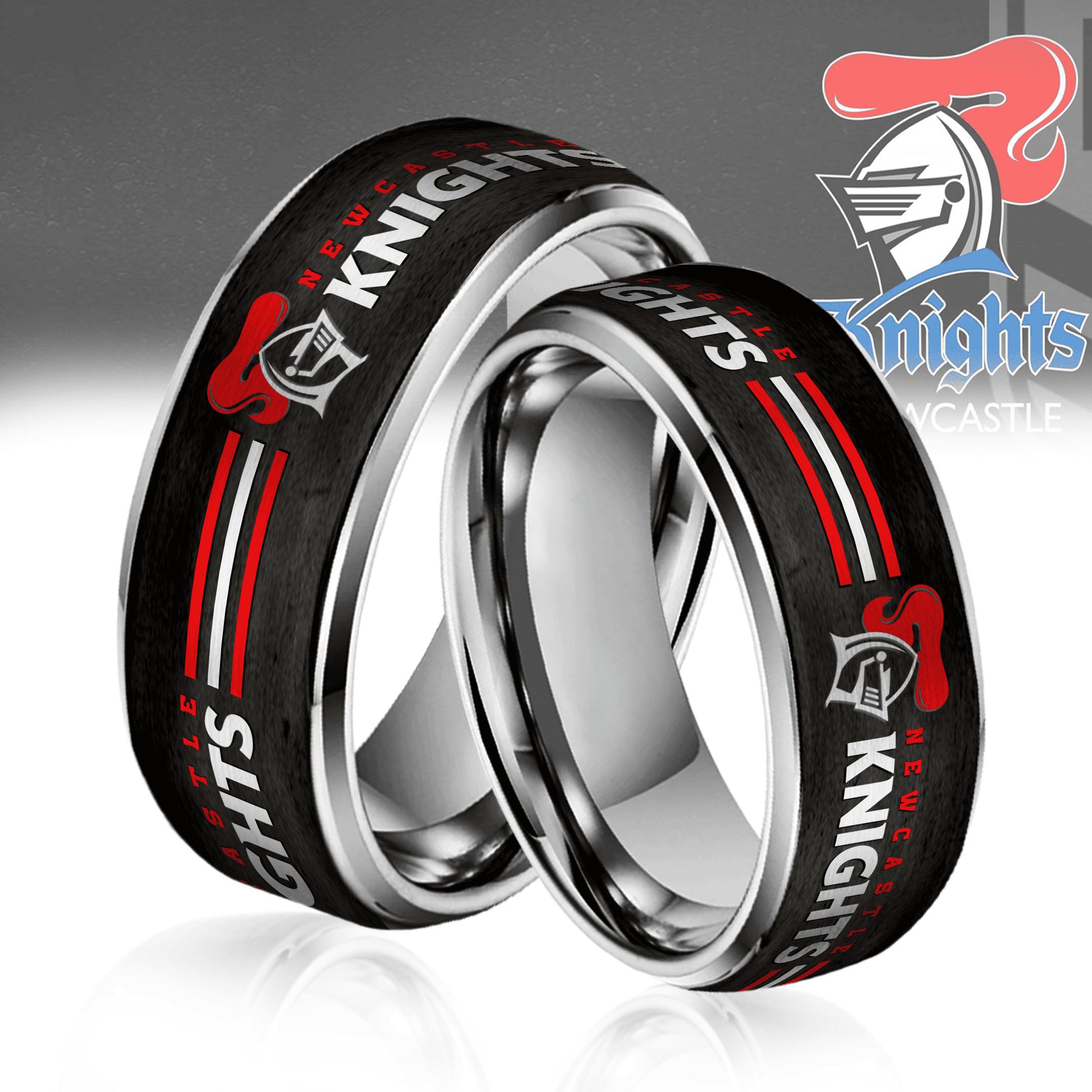 NRL Silver Tungsten Rings Gift For Fans 5
