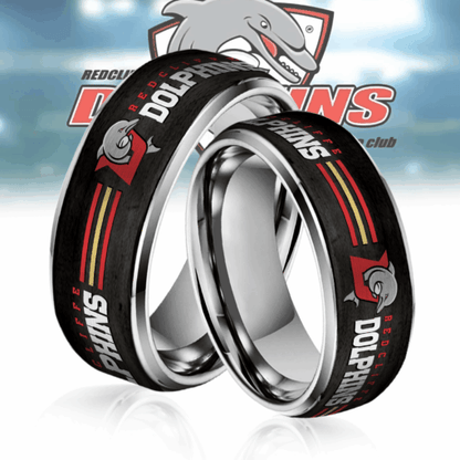 NRL Silver Tungsten Rings Gift For Fans 17