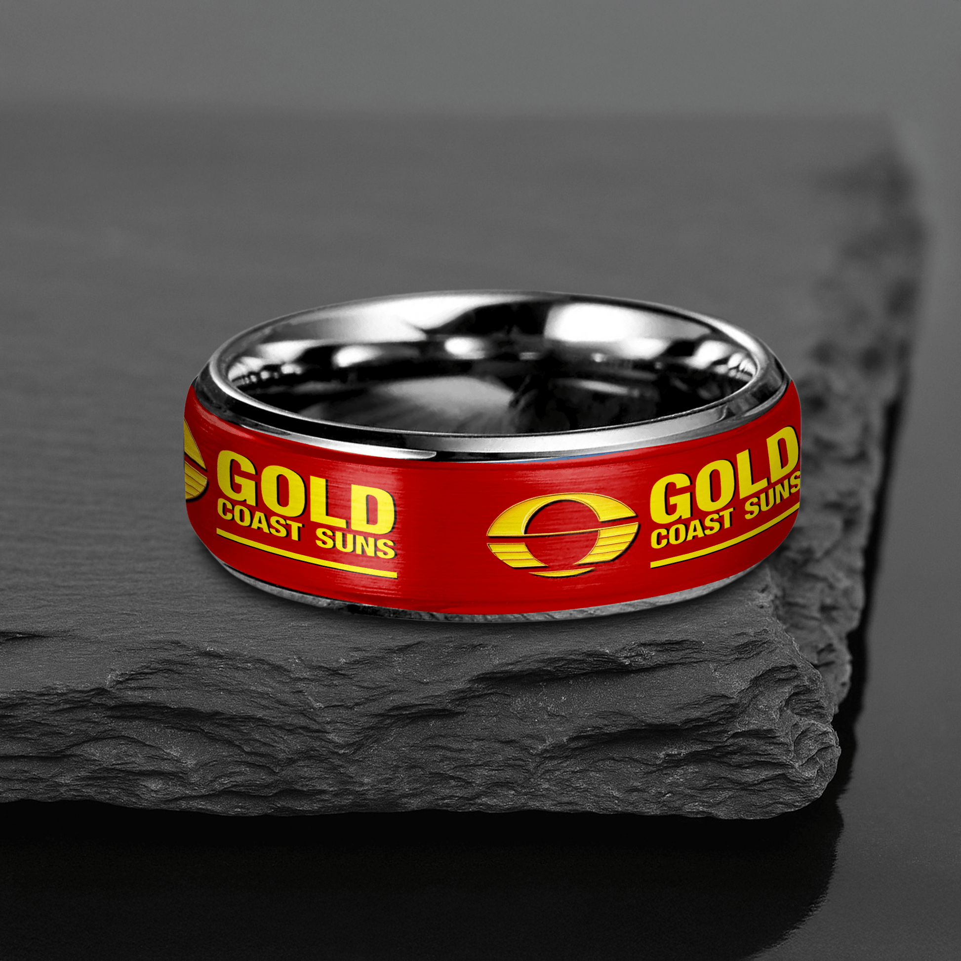 AFL Silver Tungsten Rings Gift For Fans 16