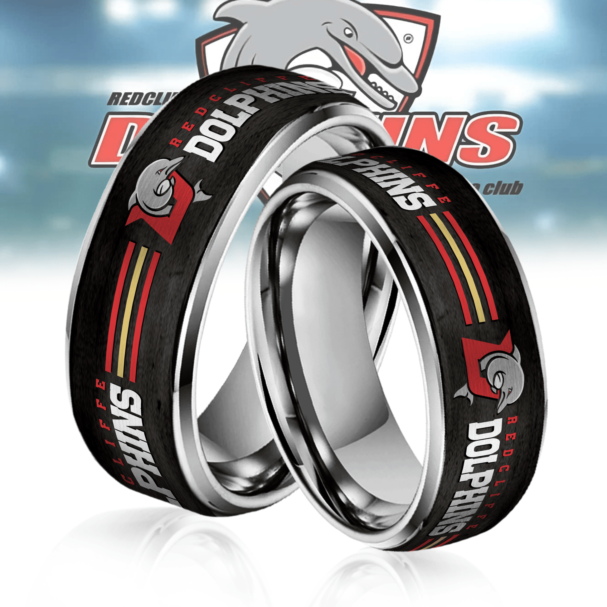 NRL Silver Tungsten Rings Gift For Fans 17
