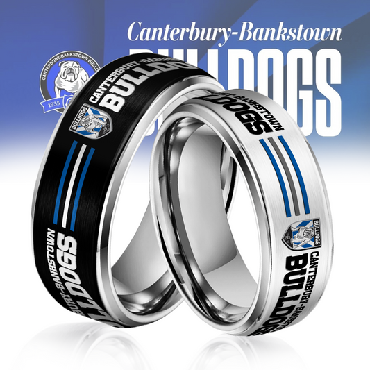 NRL Silver Tungsten Rings Gift For Fans 31