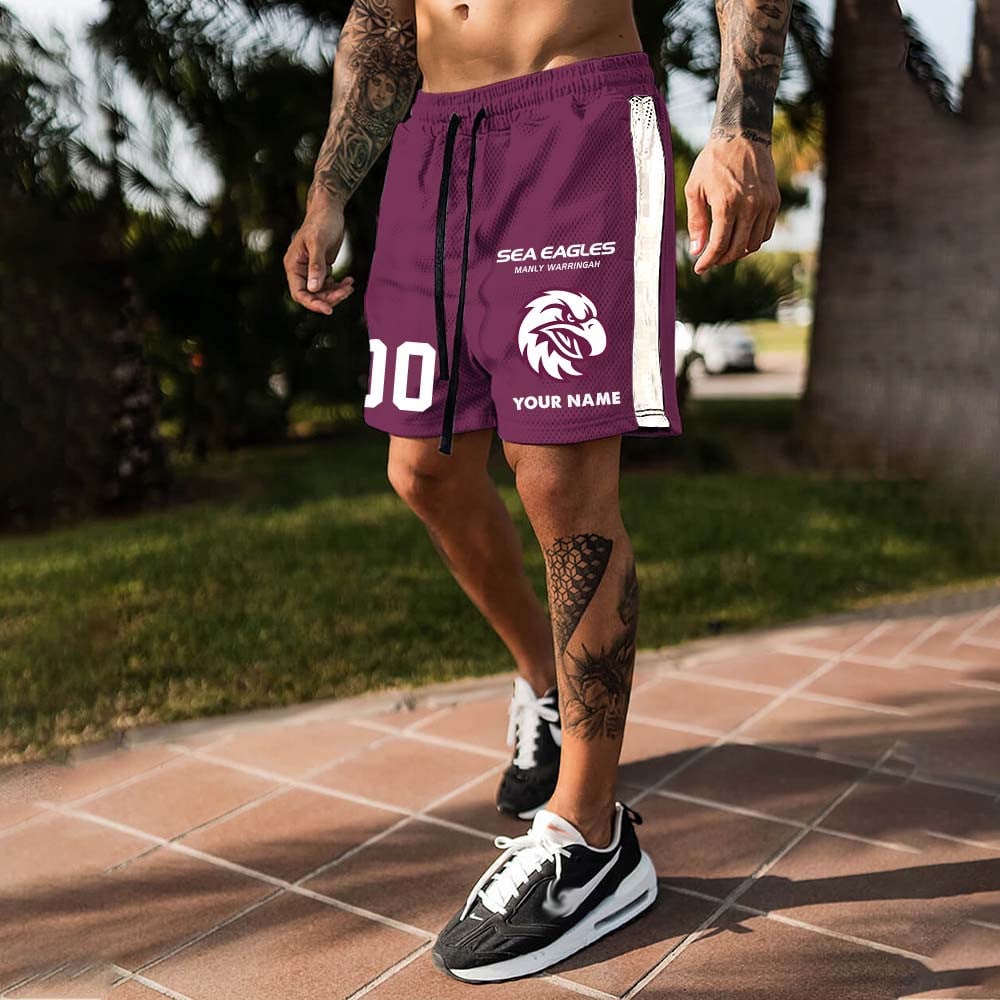 NRL Custom Name And Number Short Pants Gifts For Fans