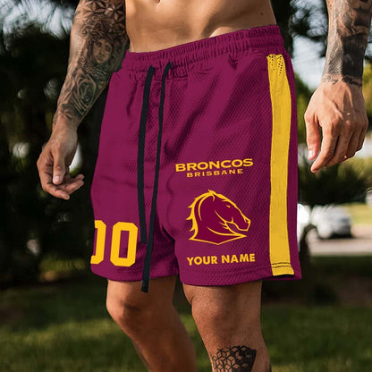 NRL Custom Name And Number Short Pants Gifts For Fans