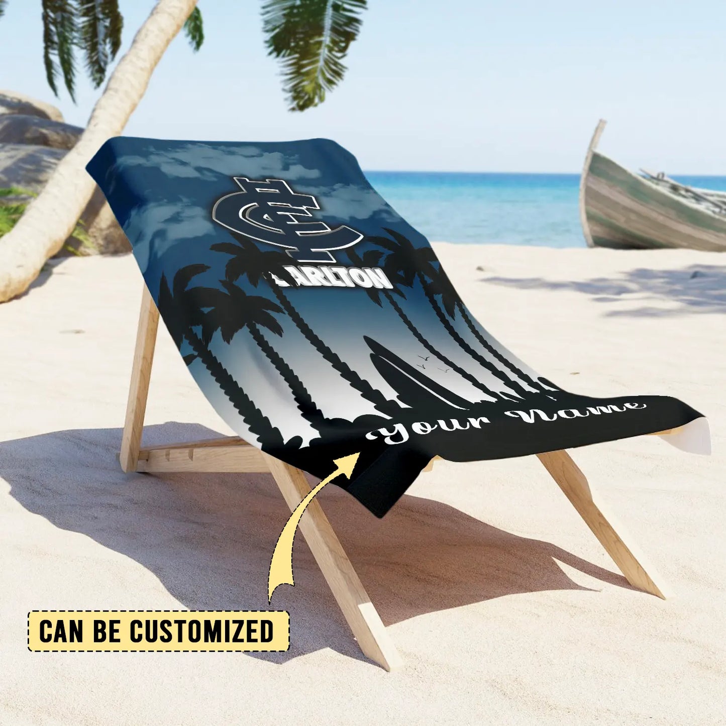 CAR Personalized Custom Pool Travel Beach and Bath Towels