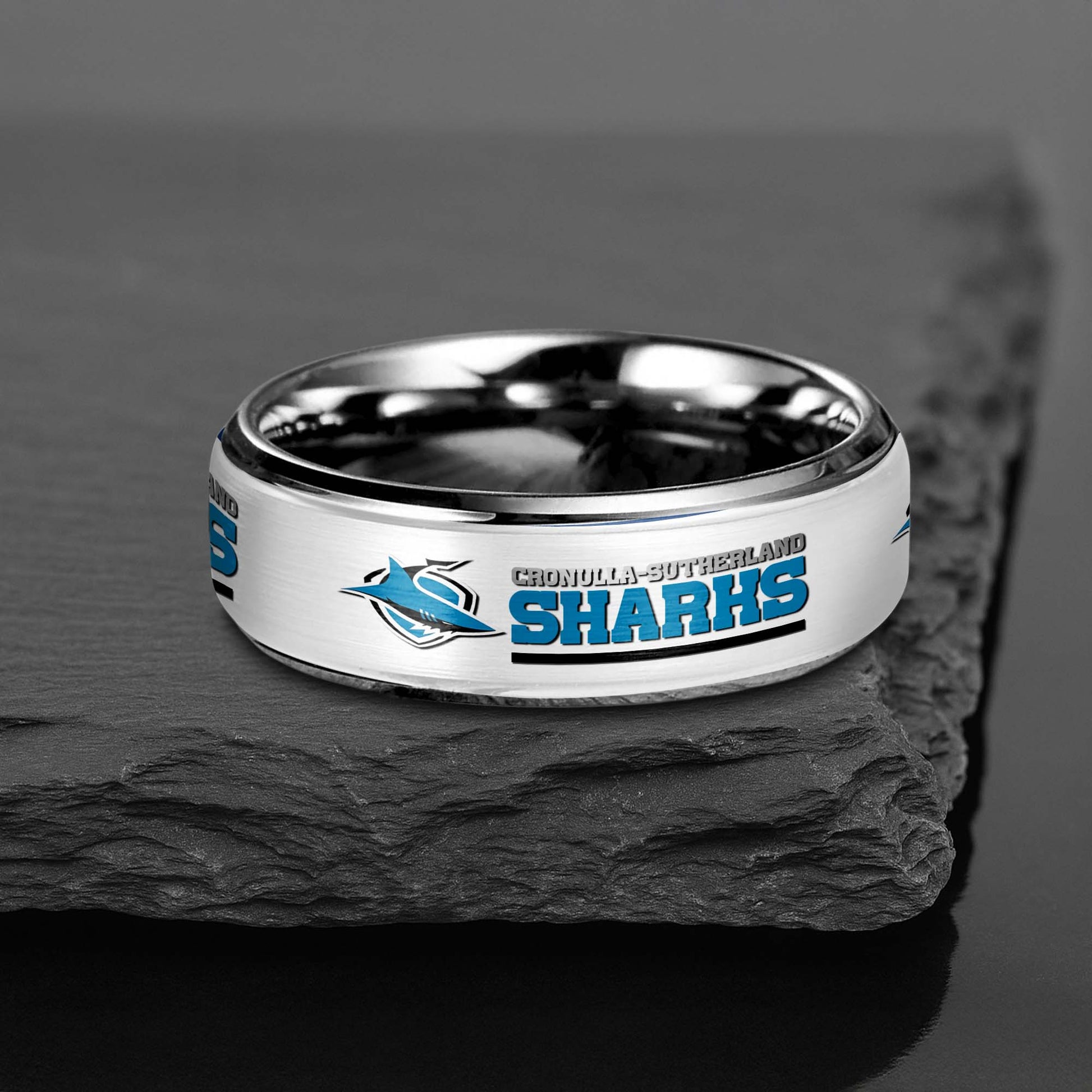 NRL Silver Tungsten Rings Gift For Fans 19