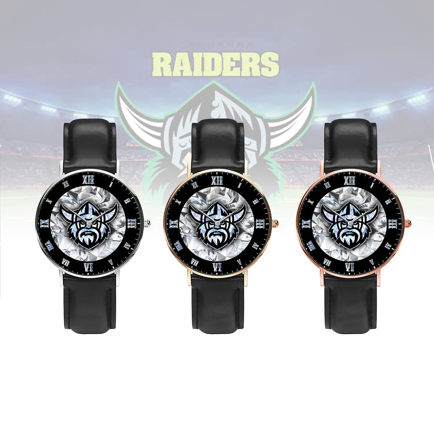 CAN Personalized Custom Stitched Leather Watch