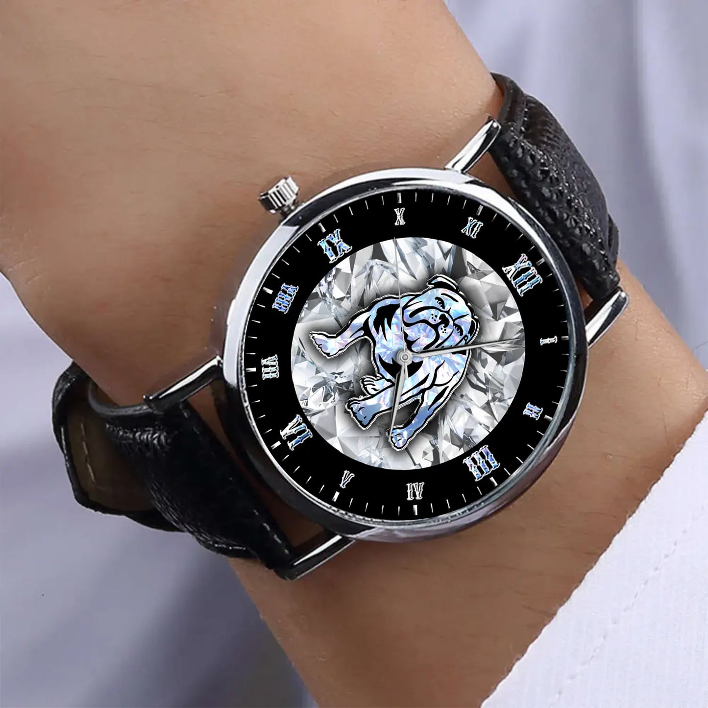 CBY Personalized Custom Stitched Leather Watch