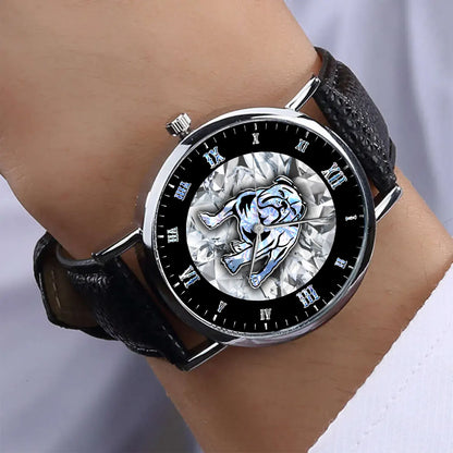 CBY Personalized Custom Stitched Leather Watch