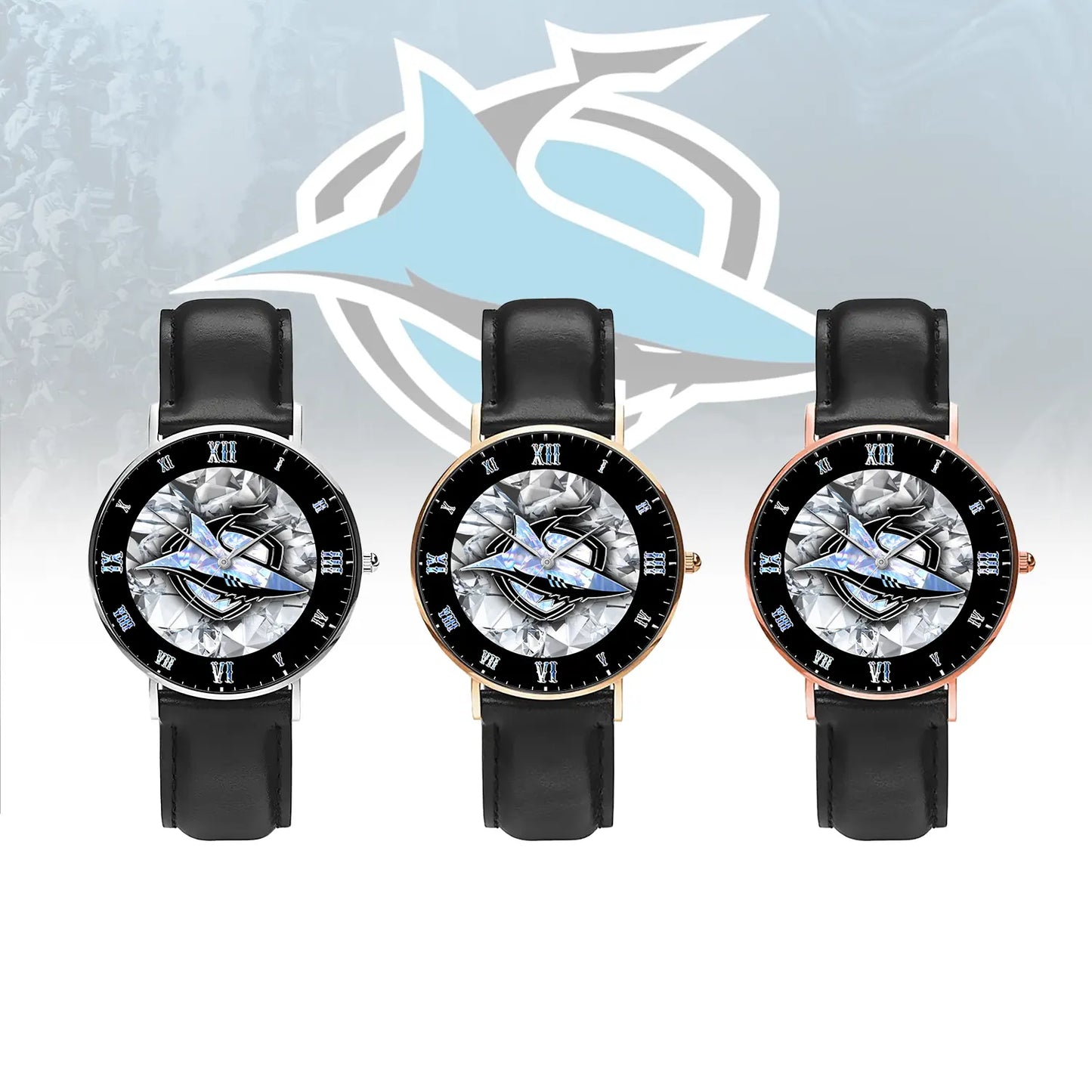 CRO Personalized Custom Stitched Leather Watch