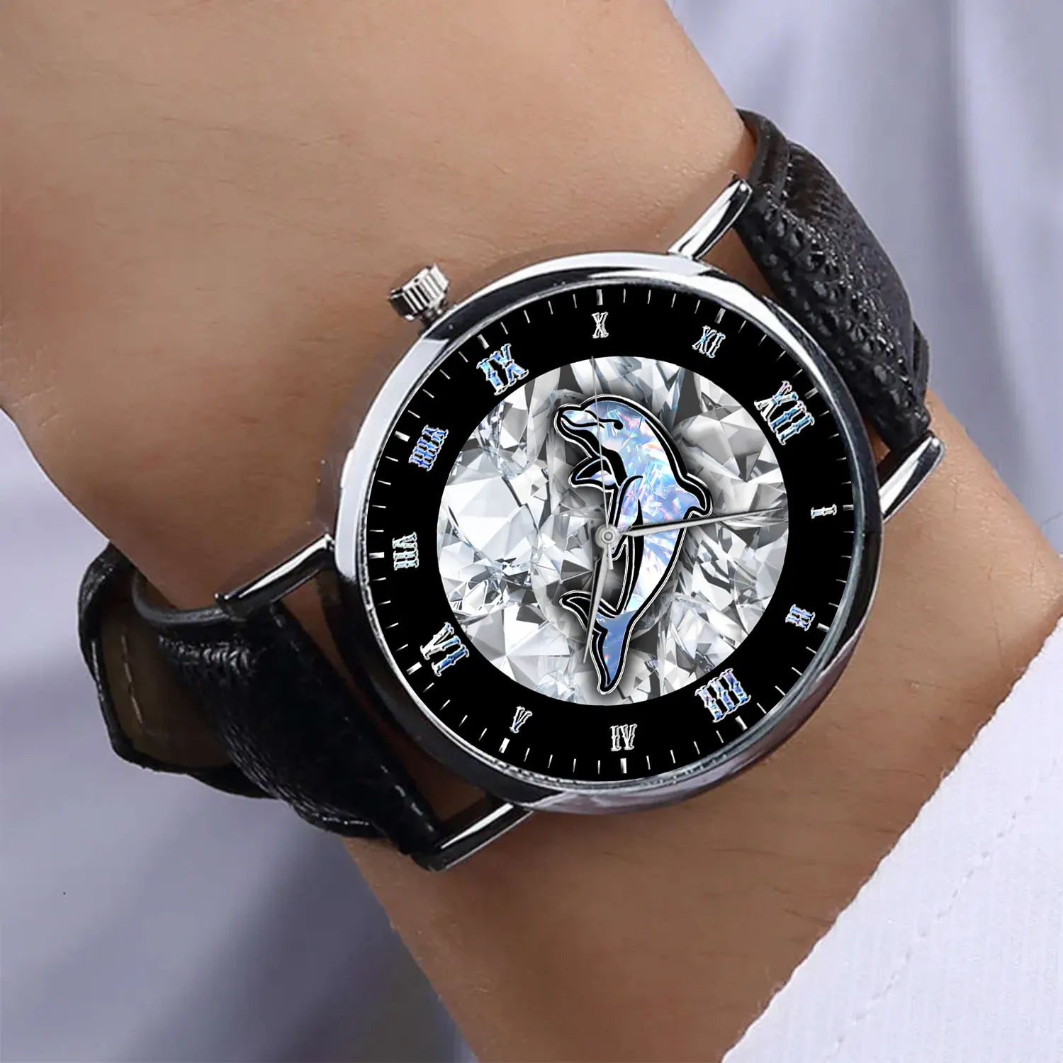 DOL Personalized Custom Stitched Leather Watch
