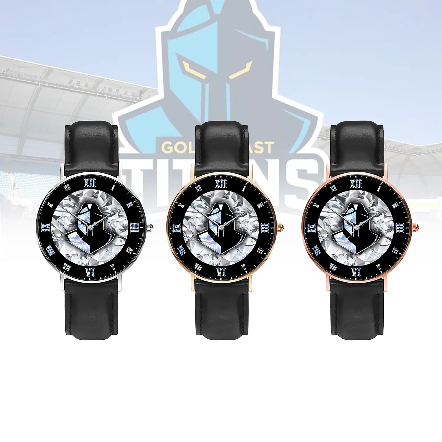 GLD Personalized Custom Stitched Leather Watch