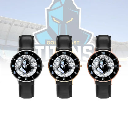 GLD Personalized Custom Stitched Leather Watch