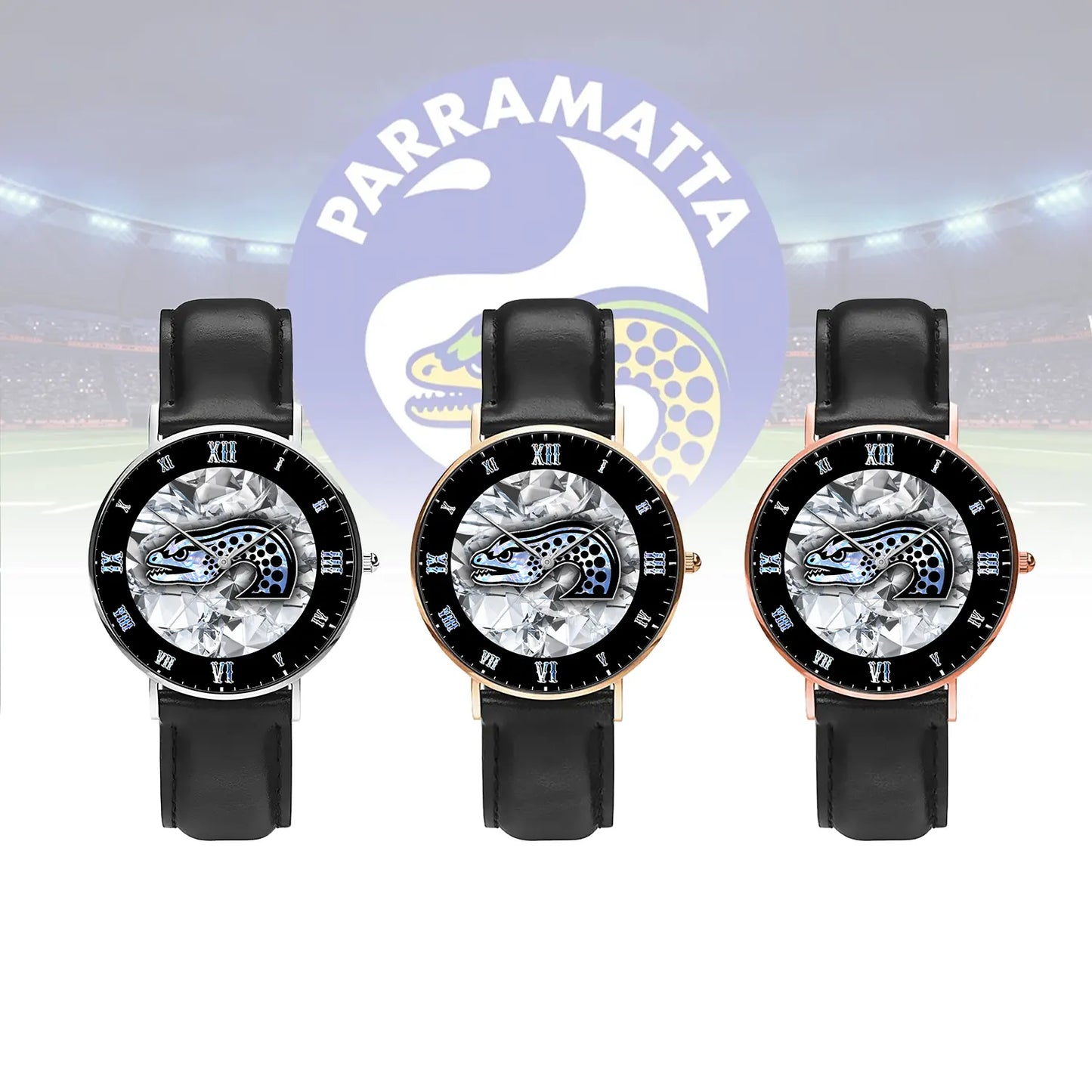 PAR Personalized Custom Stitched Leather Watch