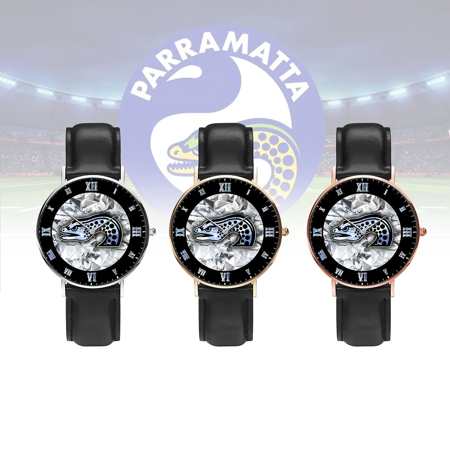 PAR Personalized Custom Stitched Leather Watch