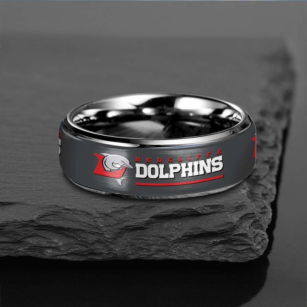 NRL Silver Tungsten Rings Gift For Fans 10