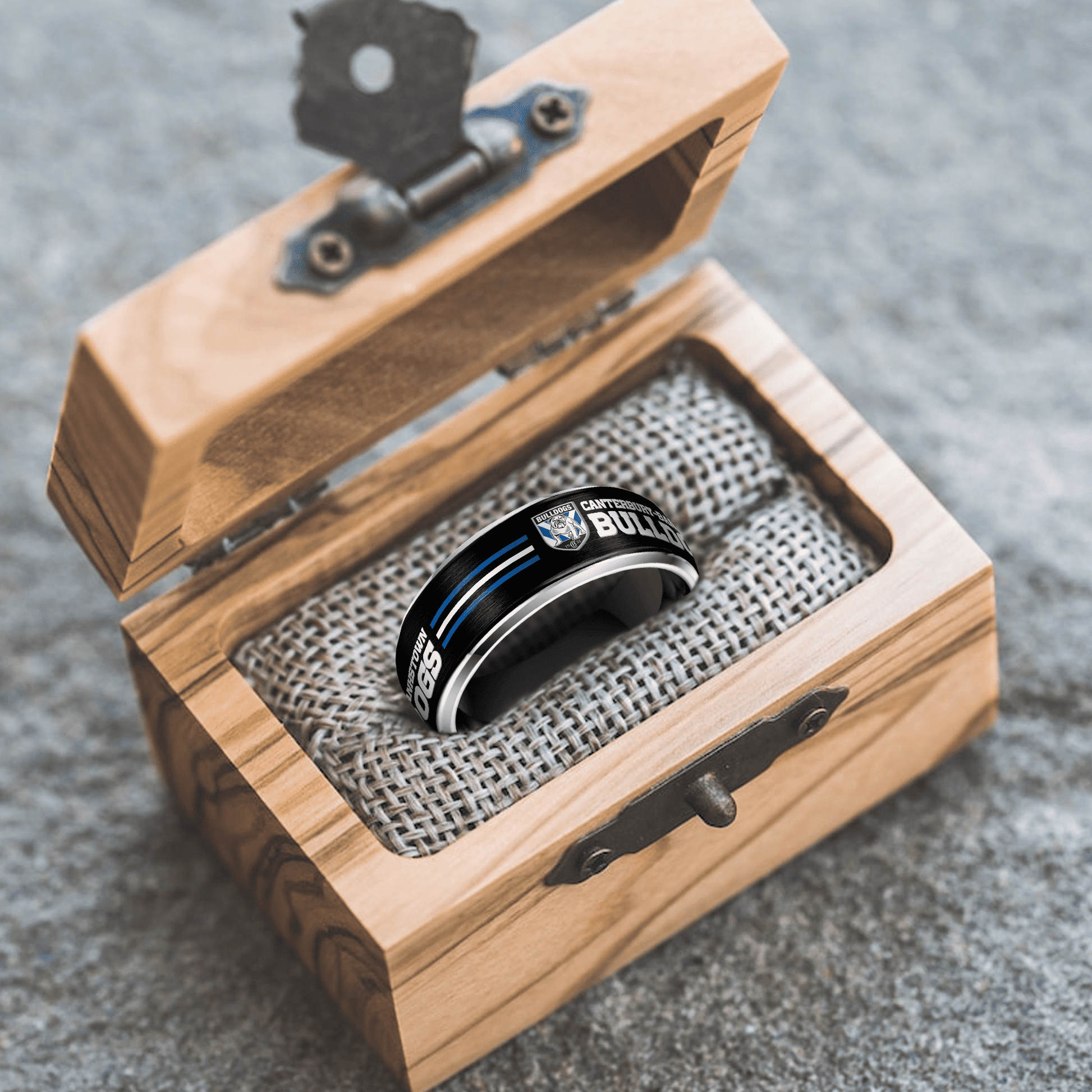 NRL Silver Tungsten Rings Gift For Fans 31
