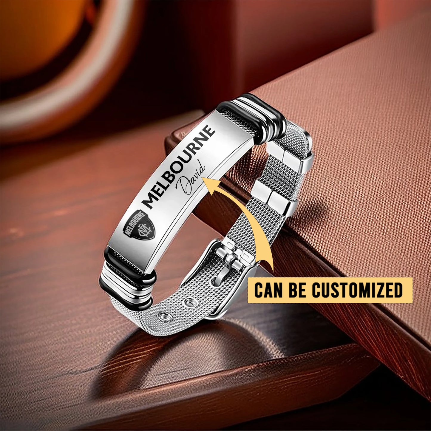 MD Personalized Custom Men’s Metal Bracelet
