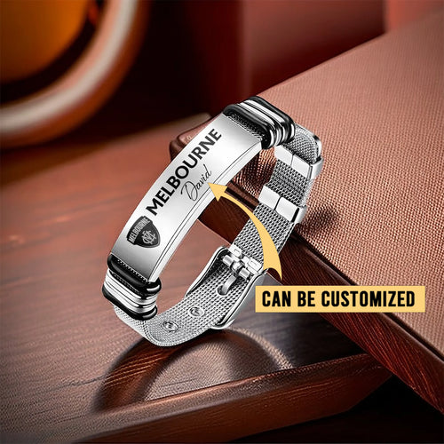 MD Personalized Custom Men’s Metal Bracelet