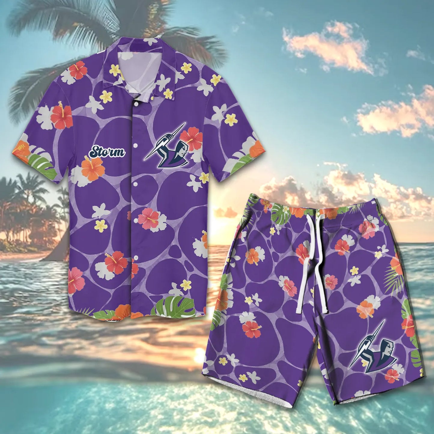 MEL Personalized Custom Combo Hawaiian Shirt And Shorts 2