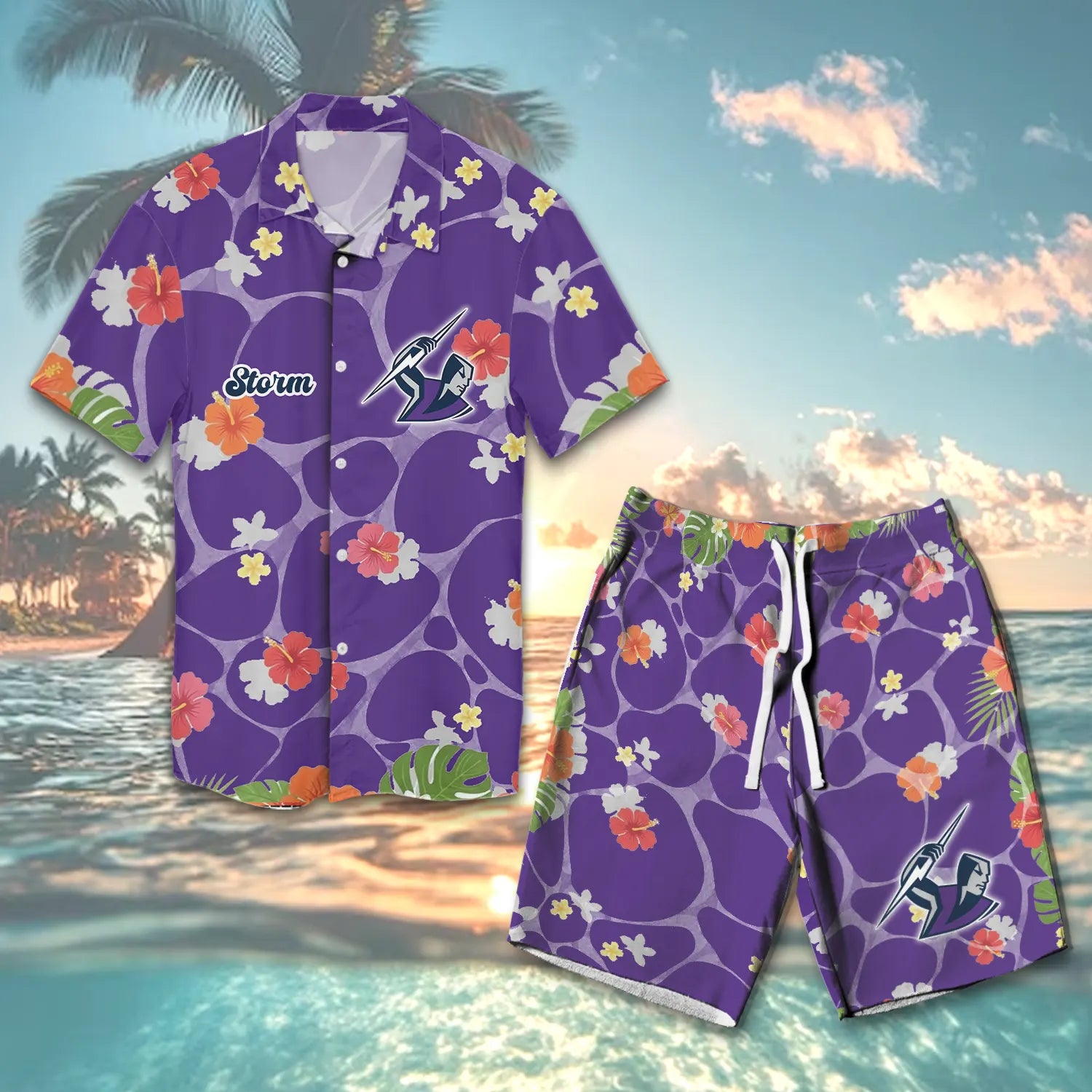 MEL Personalized Custom Combo Hawaiian Shirt And Shorts 2