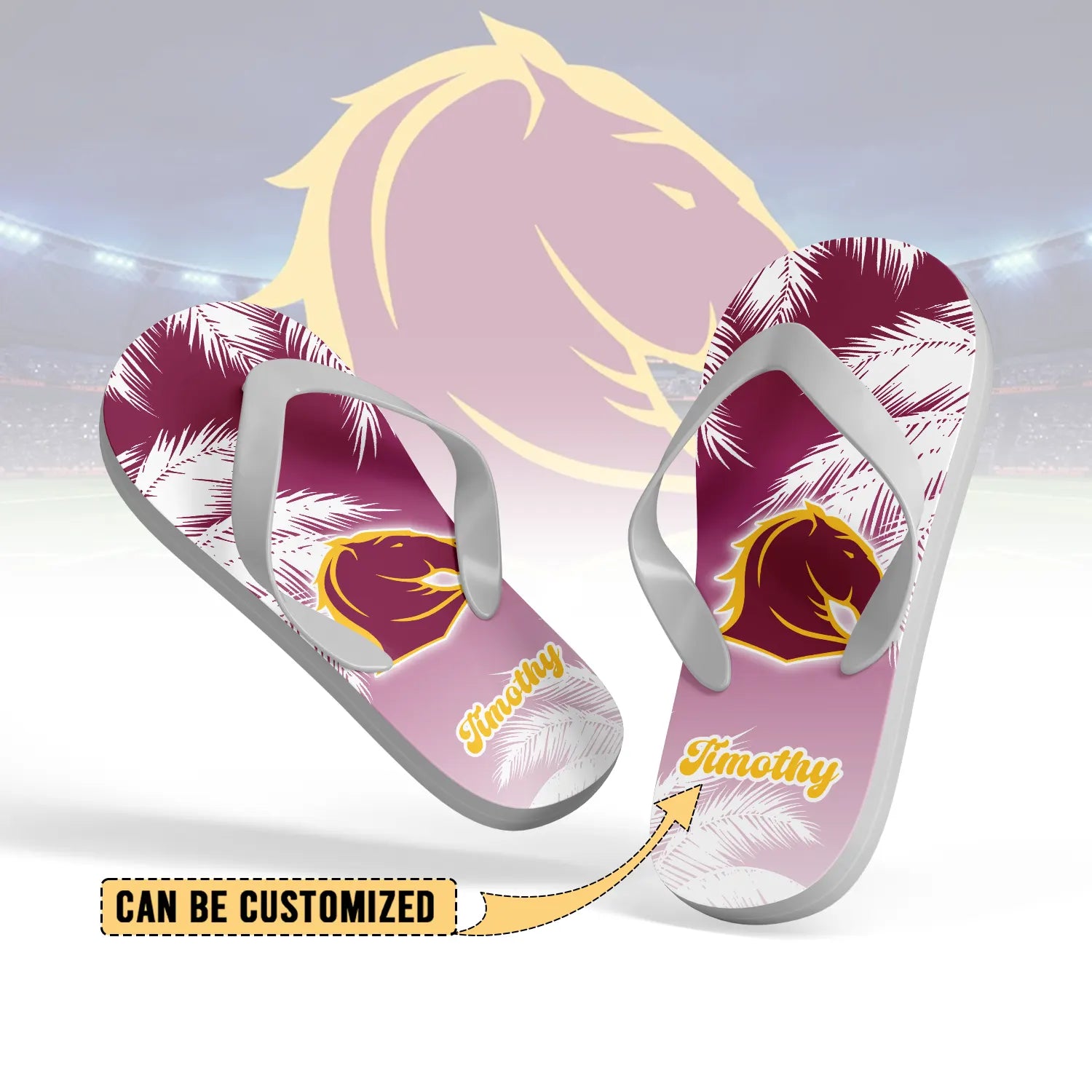 BRI Personalized Custom Flip Flops 6