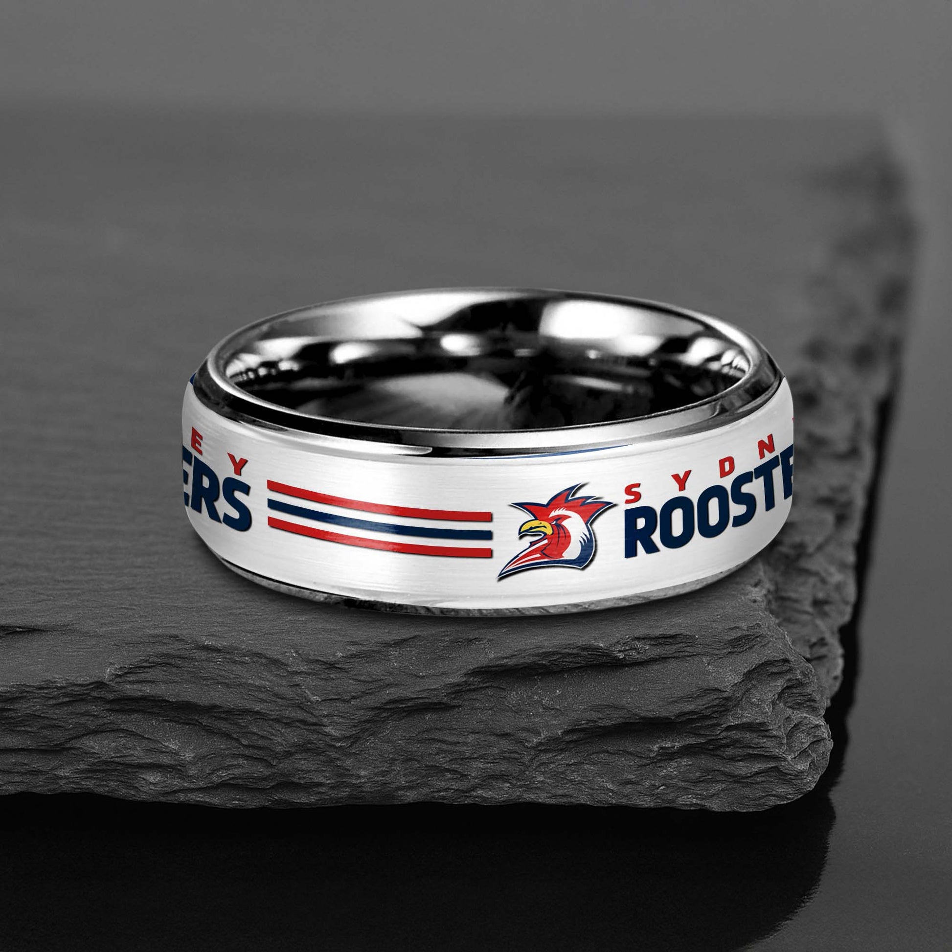 NRL Silver Tungsten Rings Gift For Fans 28