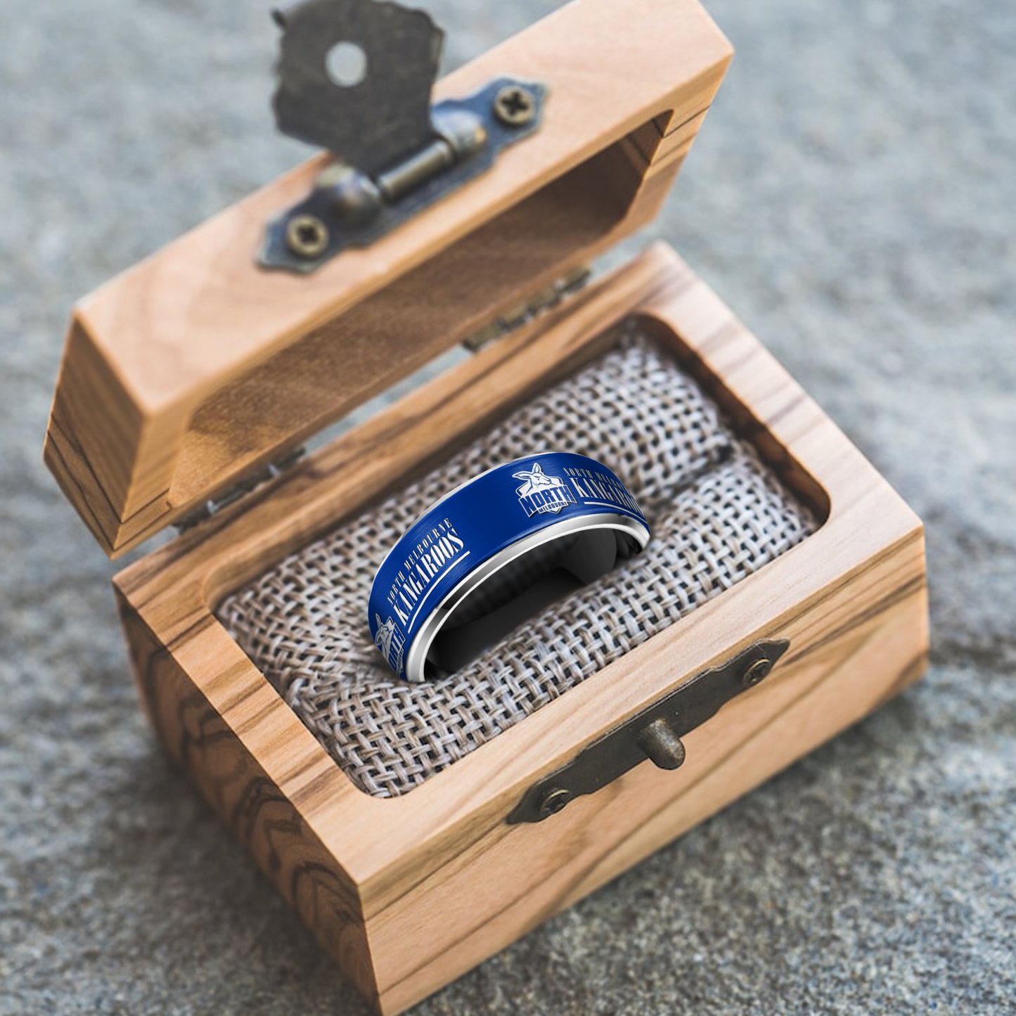 AFL Silver Tungsten Rings Gift For Fans 1