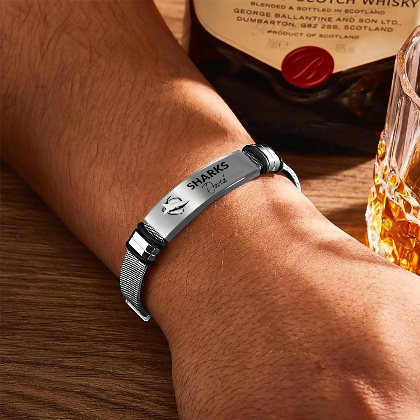 CRO Personalized Custom Men's Metal Bracelet