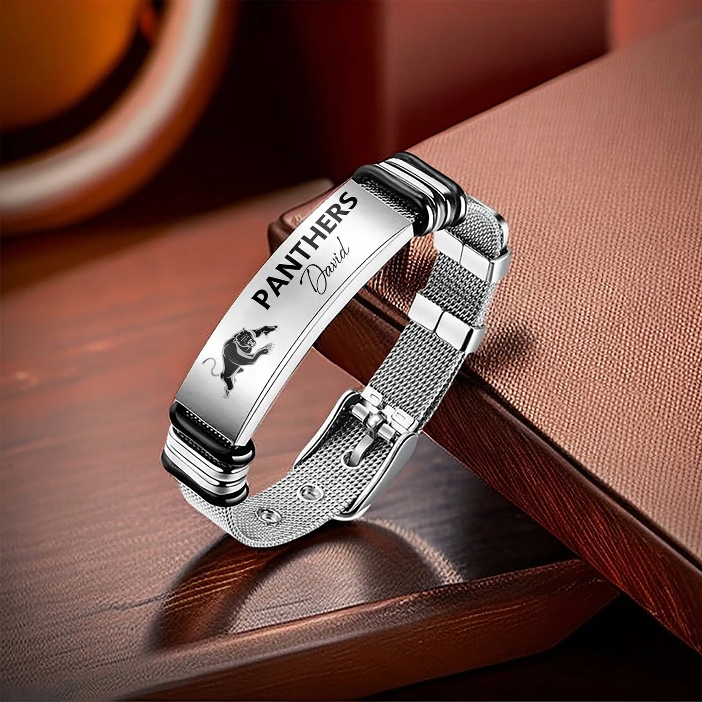 PEN Personalized Custom Men's Metal Bracelet