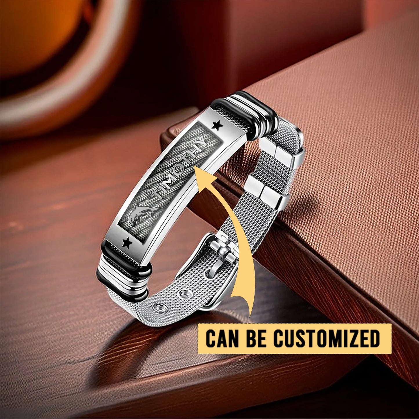 DOL Personalized Custom Men's Metal Bracelet 1