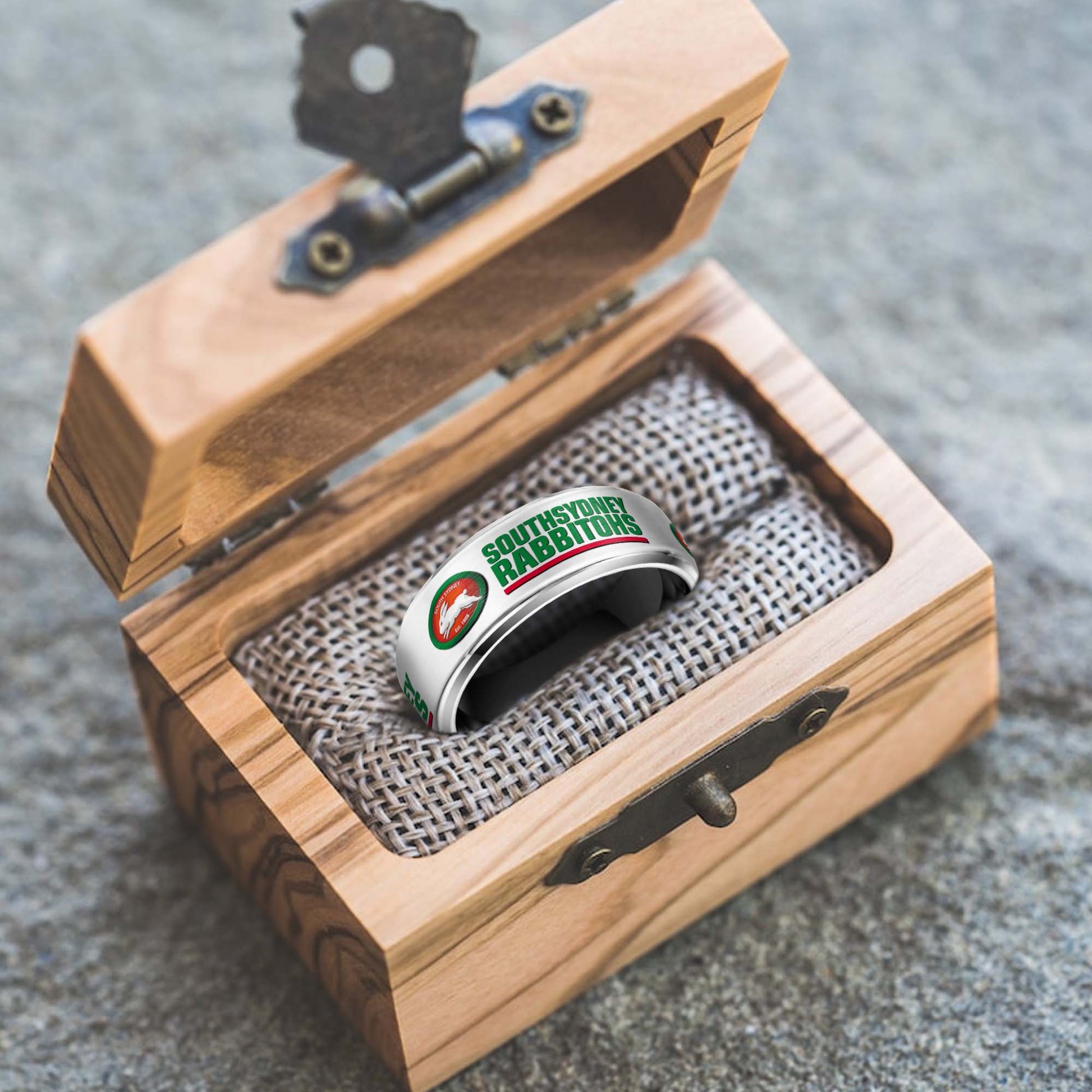 NRL Silver Tungsten Rings Gift For Fans 22