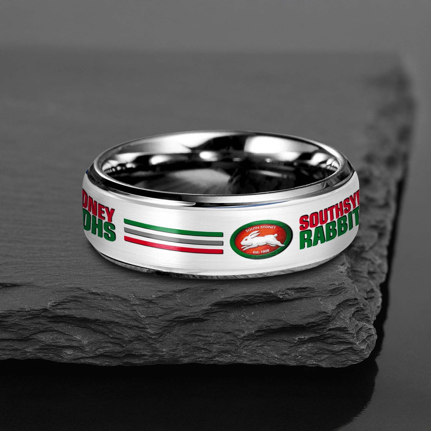 NRL Silver Tungsten Rings Gift For Fans 21