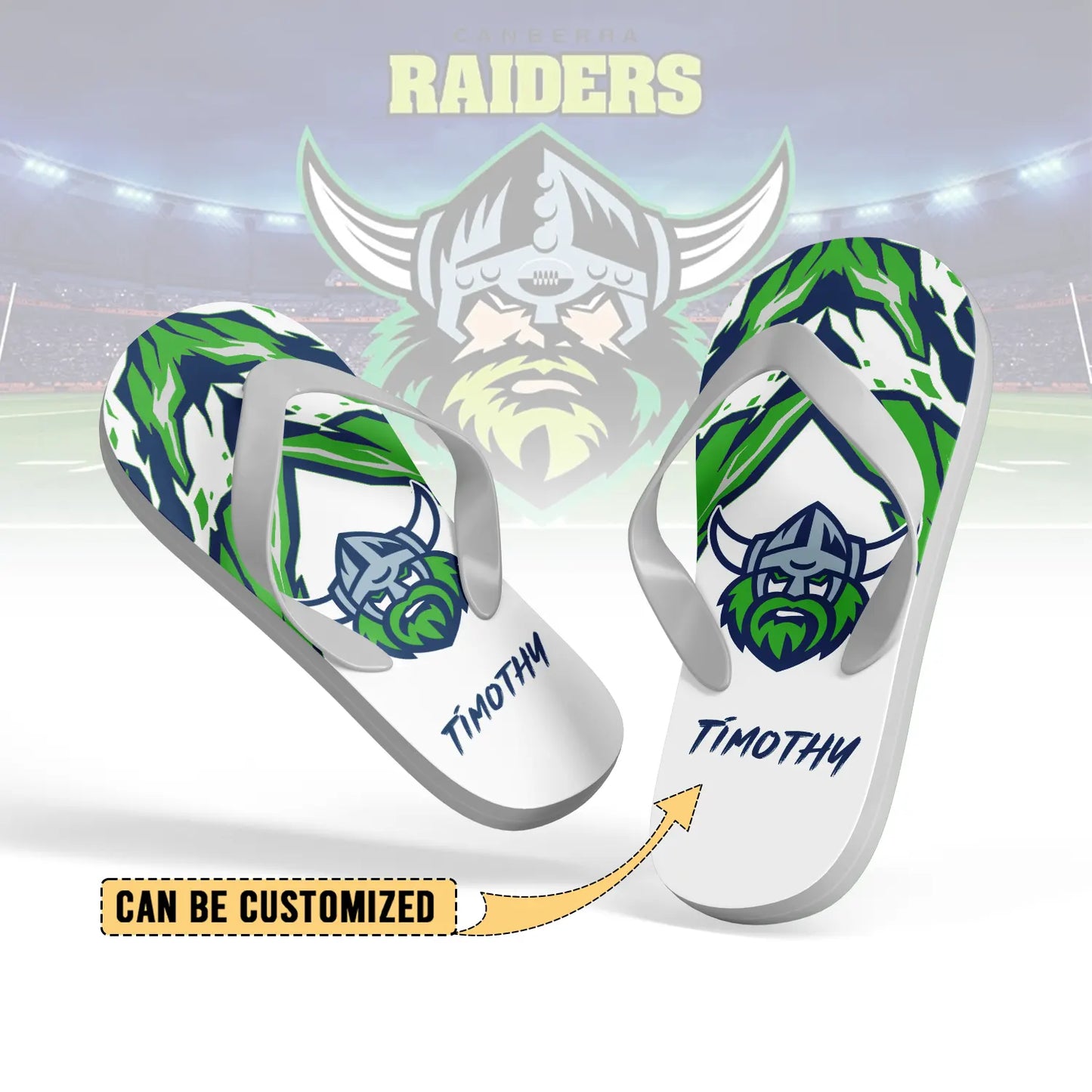 CAN Personalized Custom Flip Flops 10