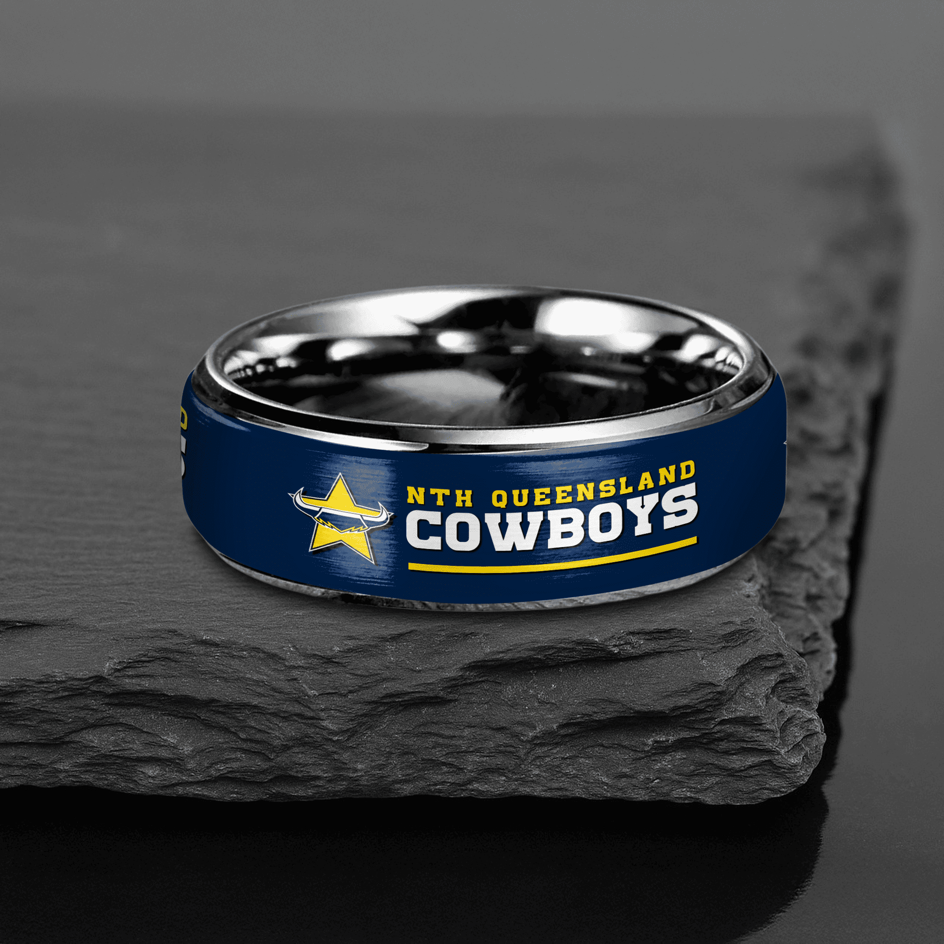 NRL Silver Tungsten Rings Gift For Fans 8