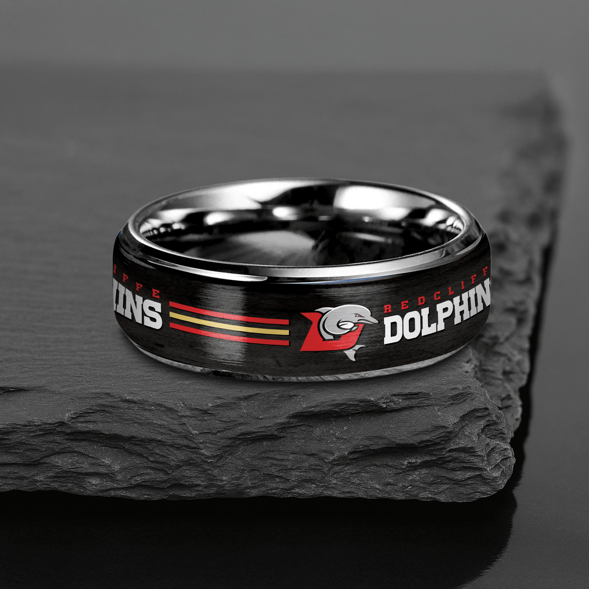 NRL Silver Tungsten Rings Gift For Fans 17
