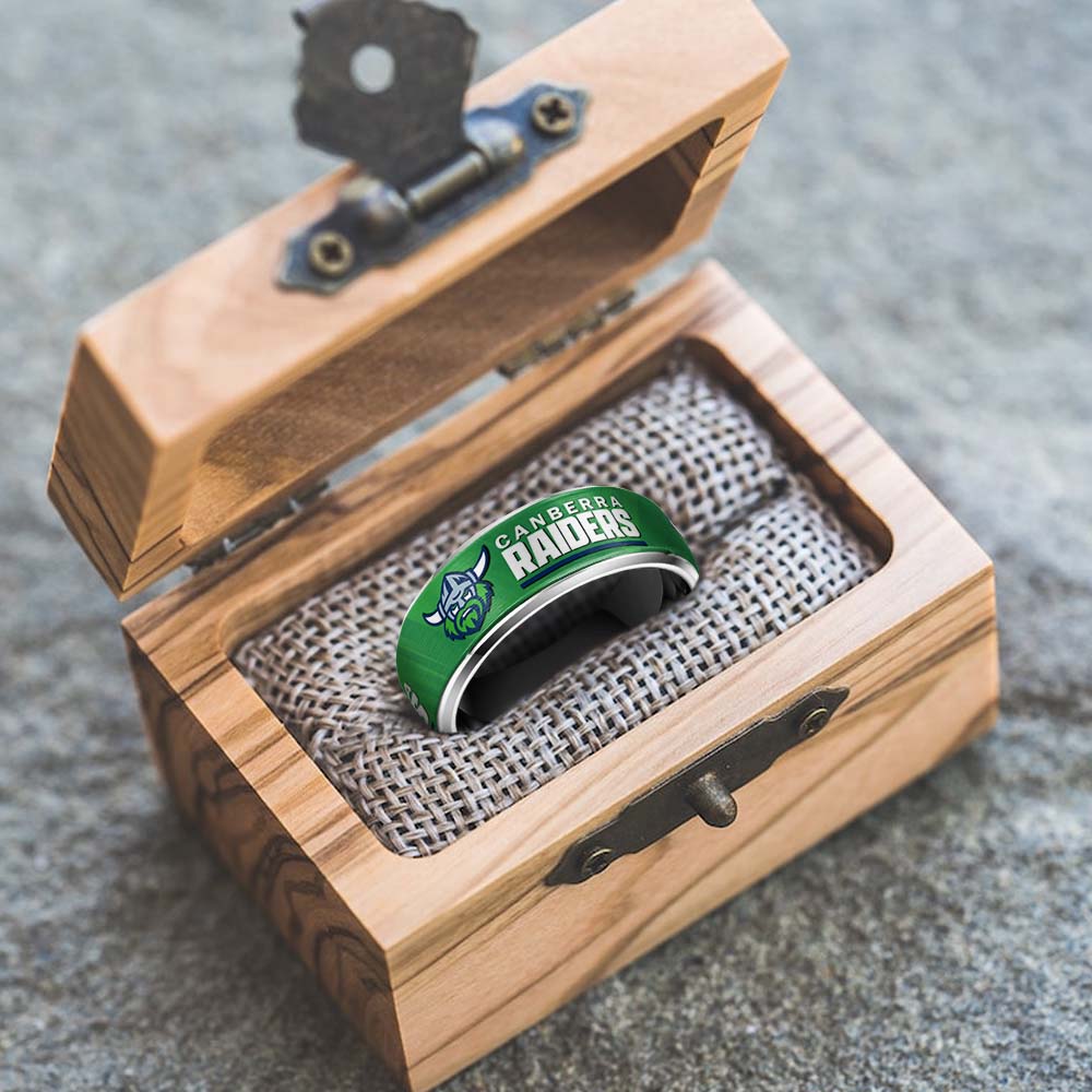 NRL Silver Tungsten Rings Gift For Fans 25