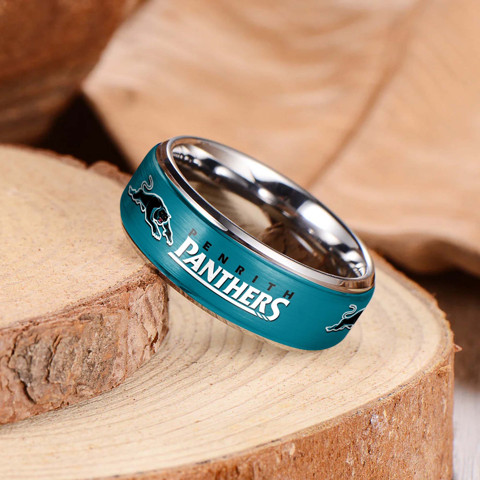 NRL Silver Tungsten Rings Gift For Fans 15