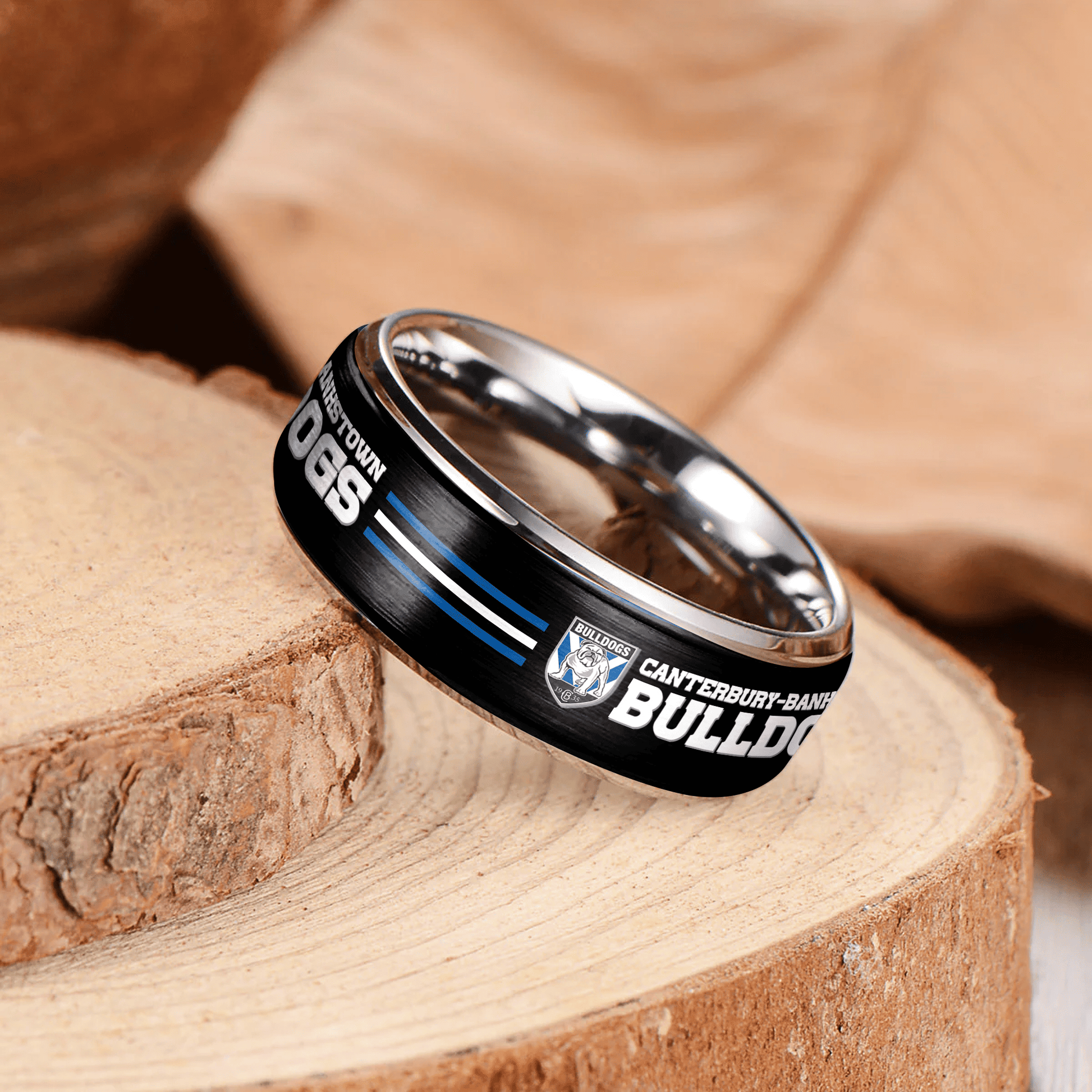 NRL Silver Tungsten Rings Gift For Fans 31