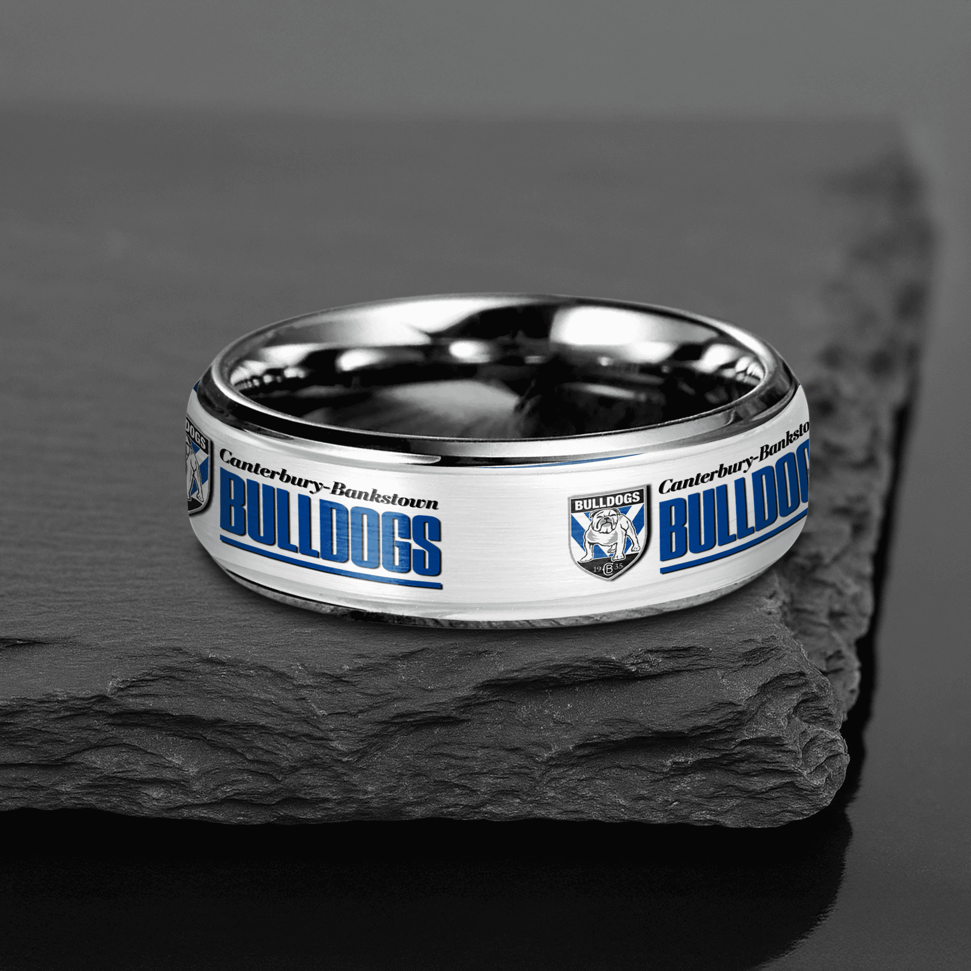 NRL Silver Tungsten Rings Gift For Fans 7