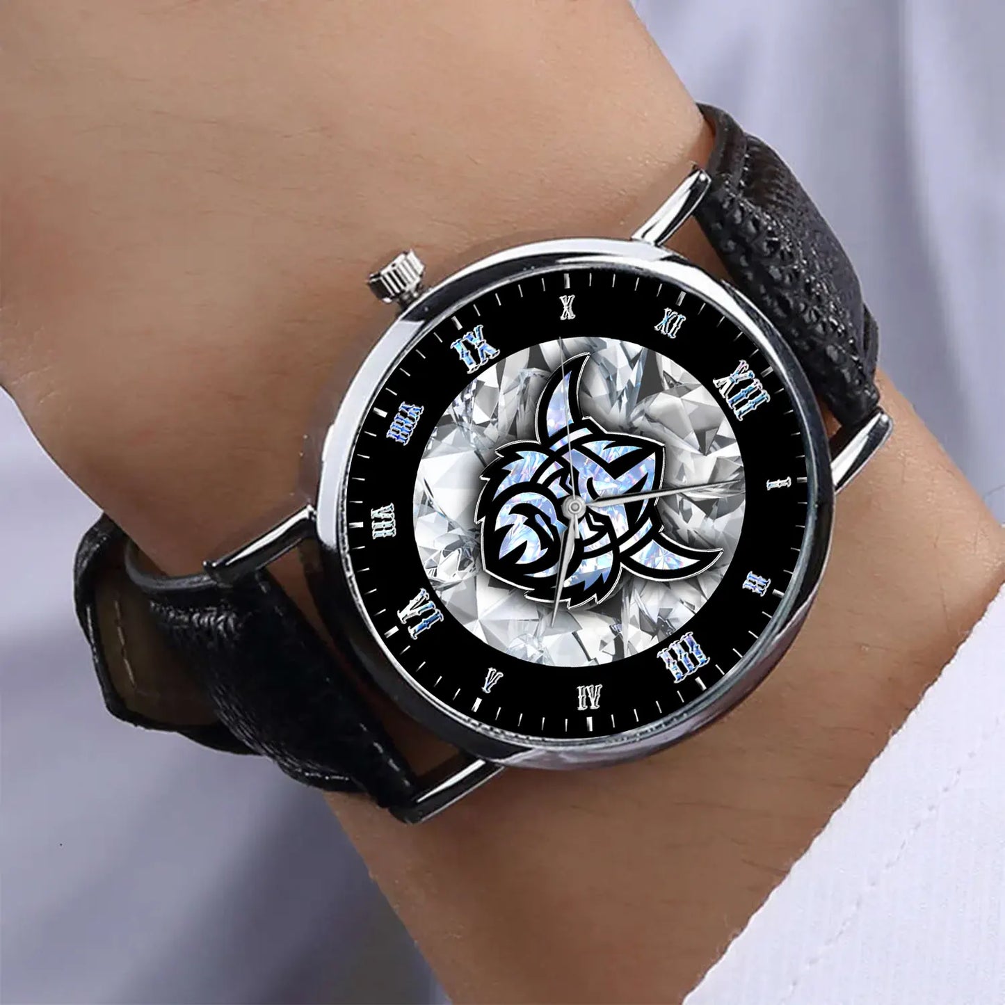 CAN Personalized Custom Stitched Leather Watch