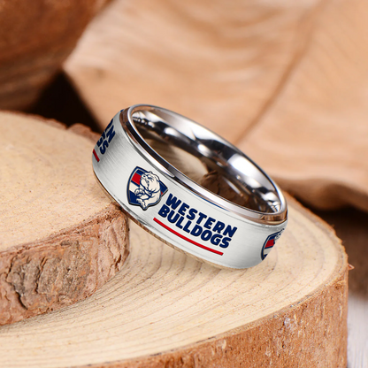 AFL Silver Tungsten Rings Gift For Fans 10