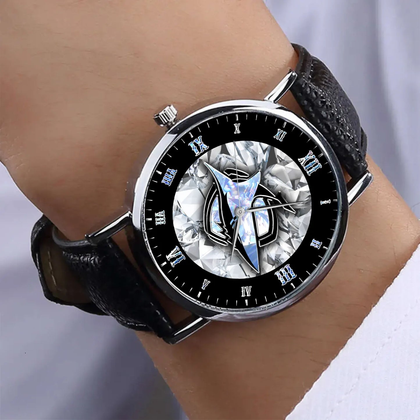 CRO Personalized Custom Stitched Leather Watch