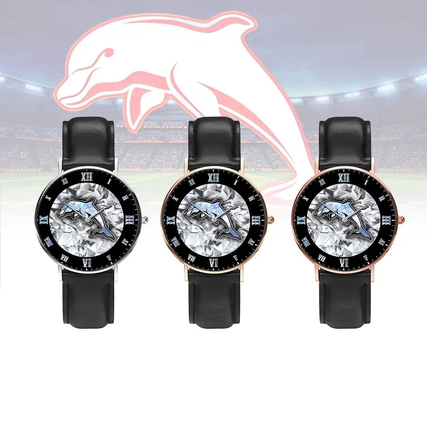 DOL Personalized Custom Stitched Leather Watch