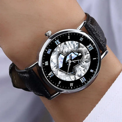 GLD Personalized Custom Stitched Leather Watch