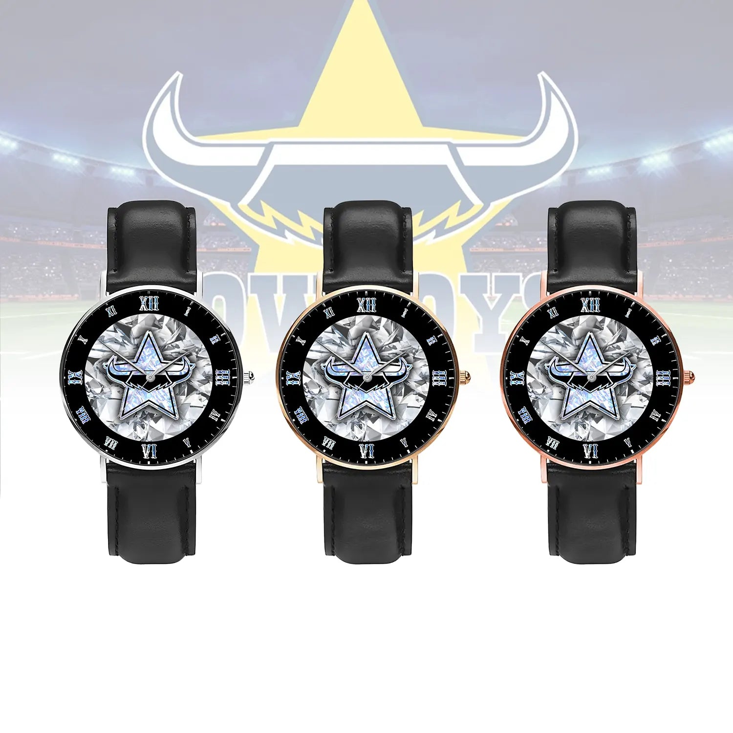 NQL Personalized Custom Stitched Leather Watch