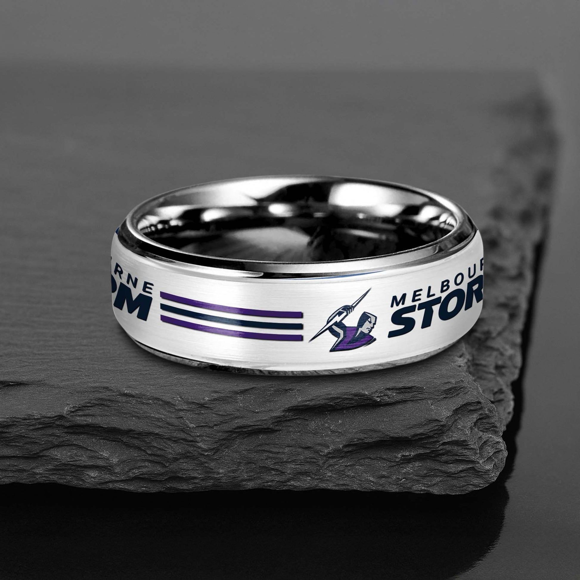 NRL Silver Tungsten Rings Gift For Fans 30