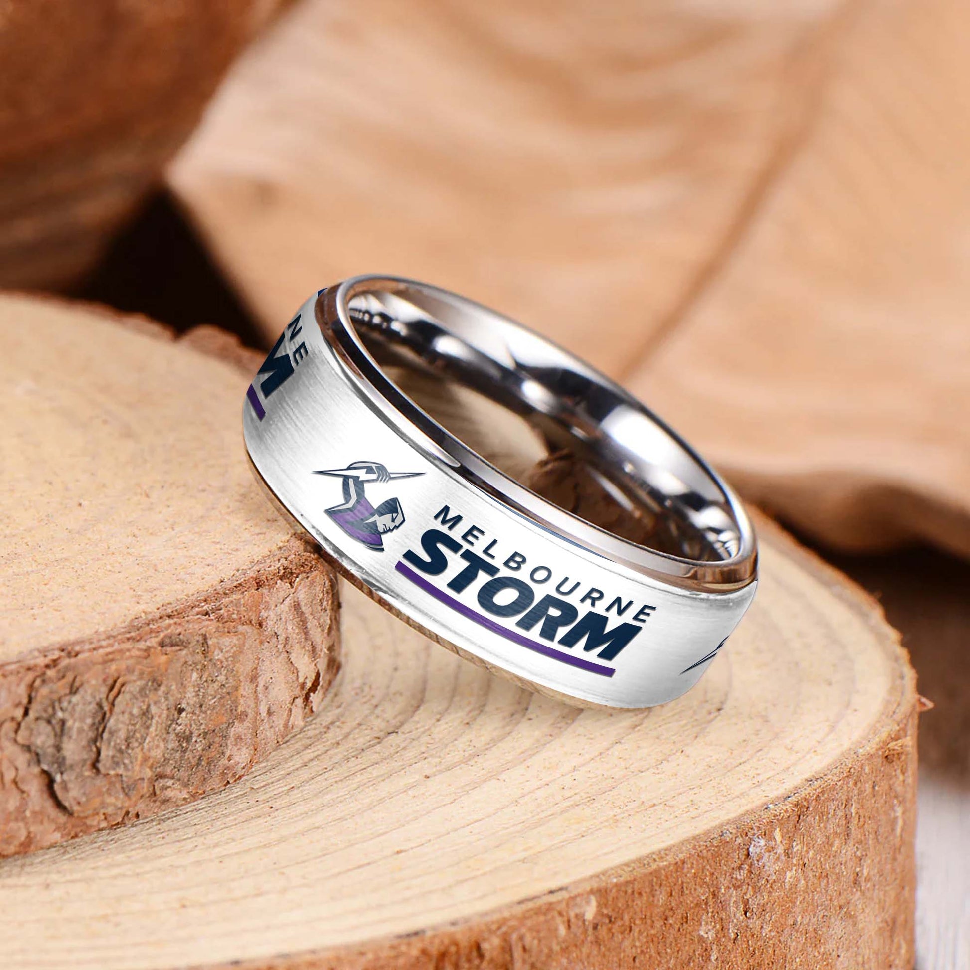 NRL Silver Tungsten Rings Gift For Fans 26