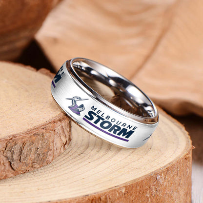 NRL Silver Tungsten Rings Gift For Fans 26