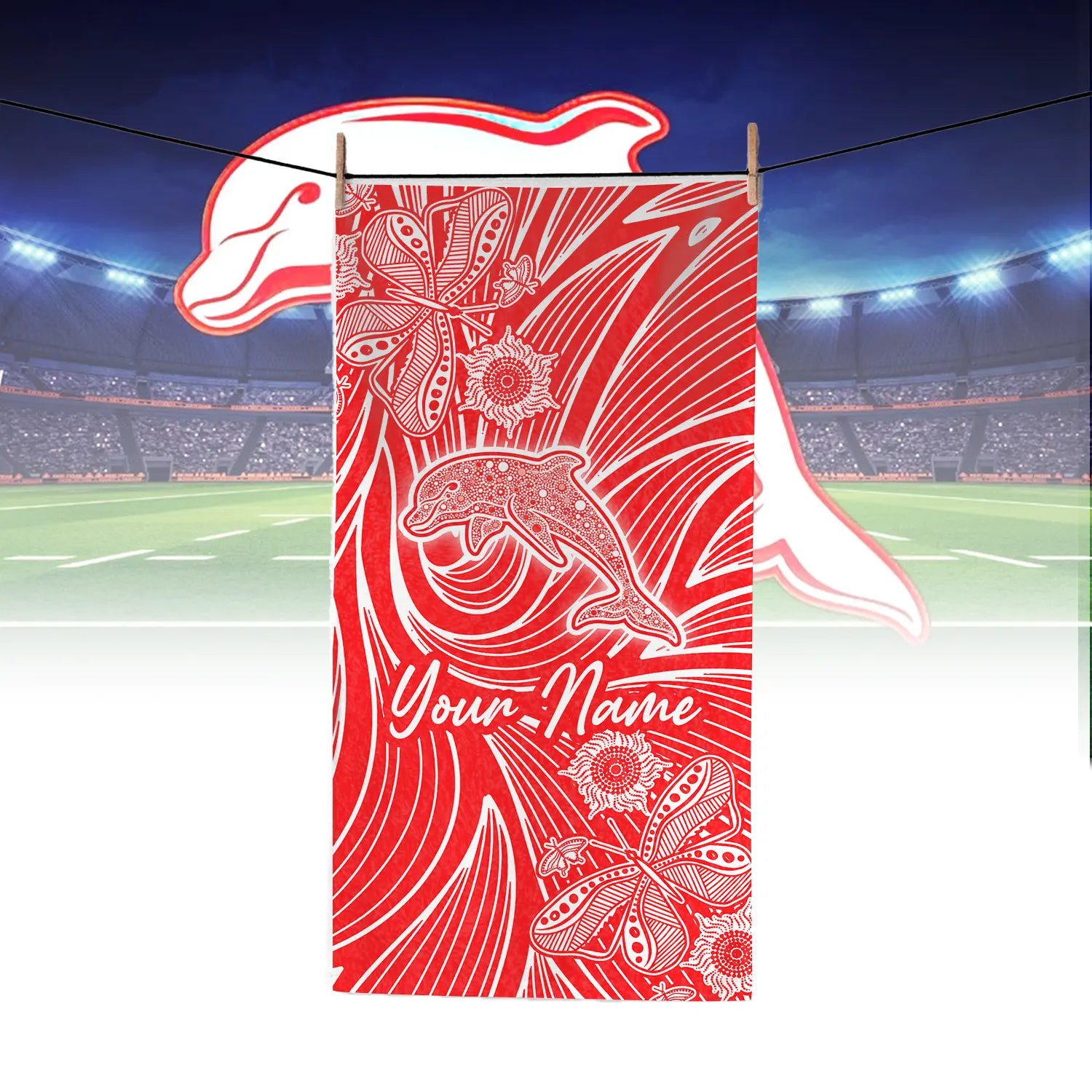 DOL Personalized Custom Pool Travel Beach and Bath Towels 9