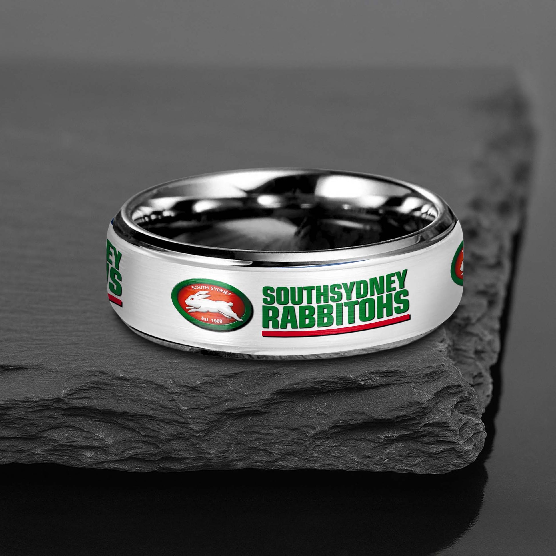 NRL Silver Tungsten Rings Gift For Fans 22